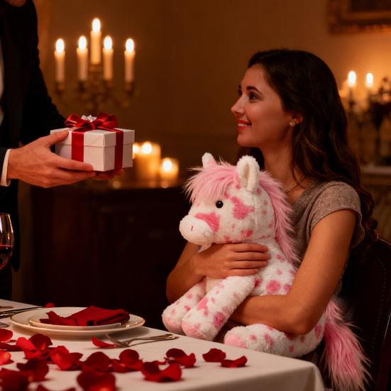 Плюшевая игрушка My Little Pony Мягкая пушистая мягкая игрушка с большими яркими глазами Реалистичная милая кукла-пони для детей и взрослых