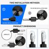 Universal Black Motorcycle Aluminum Rearview Side Mirrors 7/8" Bar End For Cafe Racer Bobber Cruiser Scooter