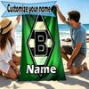 Custom Name Personalized Borussia Monchengladbach Print Beach Towel, for Trip Camping Beach Party Home Decor, Birthday Gift for Family & Friends