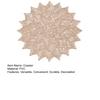Coaster Easy To Clean Dining Table Protector Pad Heat Resistant Flower Shape Cup Mat for Home Kitchen