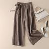 Falling Pants for Women Loose and Slimming for Summer Thin Cotton and Linen Wide Leg Pants for Women Plus Size Straight Leg Casual Pants