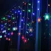 Christmas Lantern String Light Ice Crystal Snowflake Ice Lantern Festival Wedding Decoration