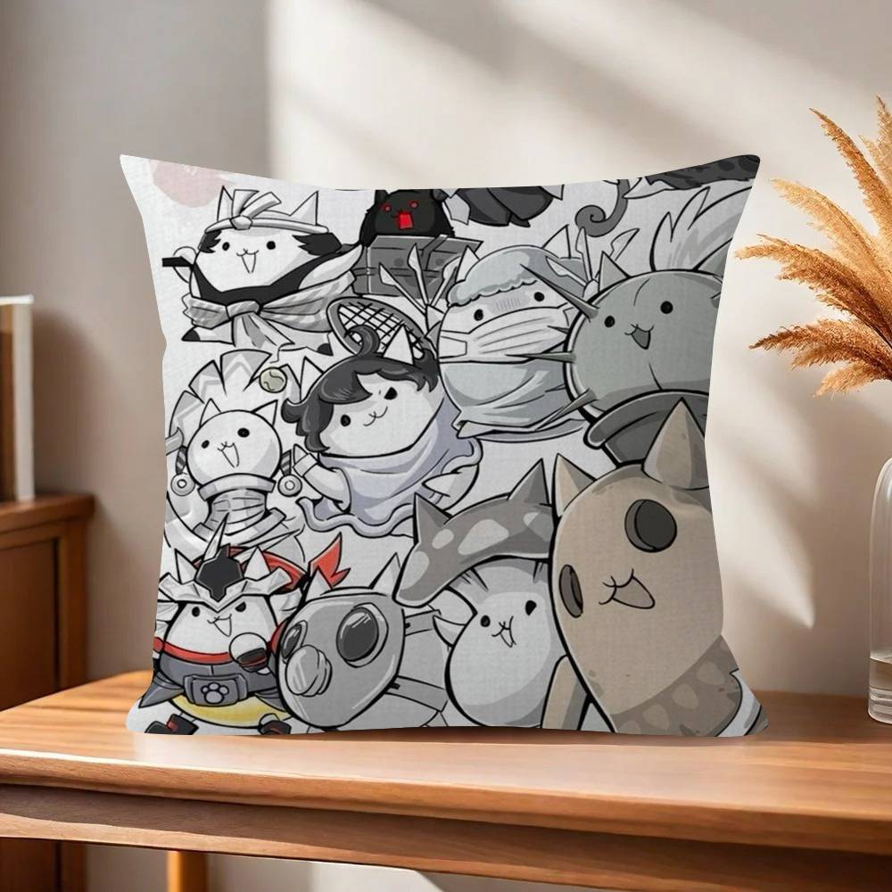 Игровой Аниме Battle Cats Наволочка Дюймы Сельский Декор Домашние Декоративные Подушки для Дивана