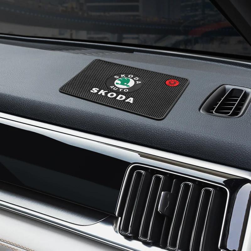 CGP1 Car Anti-Slip Mat Pad Rubber Mobile Sticky Dashboard Phone Stand Non-Slip Mat For Skoda Fabia 1 2 Octavia a7 Superb Rapid Yeti