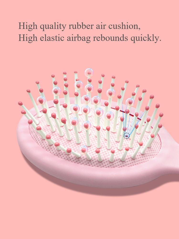 Children Cartoon Massager Paddle Cushion Hair Brush Cartoon Comb Anti-detangle Comb Children's Cute Hairdressing Smooth Comb