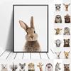 Giraffe Bunny Elephant Canvas Poster For Child Nursery Wall Art Picture Print Animal Canvas Painting Nordic Kid Baby Bedroom Art