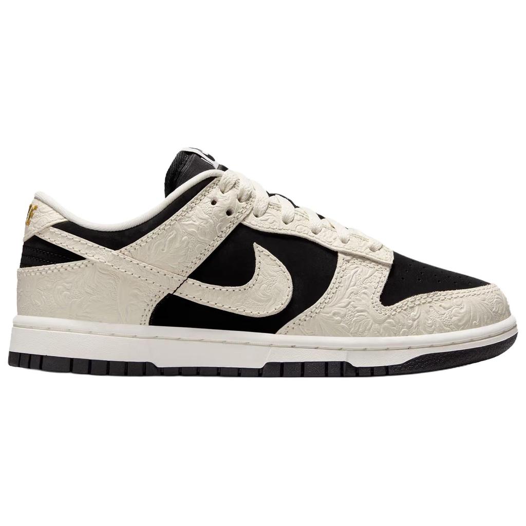Nike Кроссовки женские Dunk Low с тиснением Черный Белый Металлик-Золотой IF3944-001