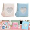 2Piees Portable 3 Inch Photo Card Holder Mini Picture Album Blue and White