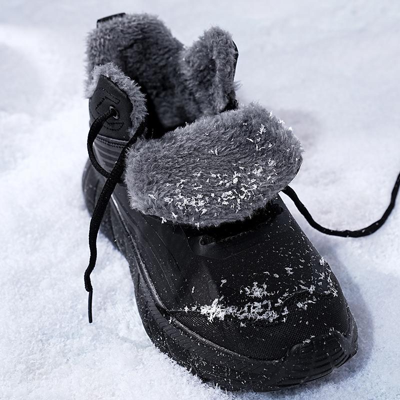 Модные зимние мужские ботинки для снега на шнуровке, спортивная повседневная обувь, плюшевые теплые мужские ботинки для активного отдыха, мужские походные ботинки, обувь для работы и путешествий, мужская