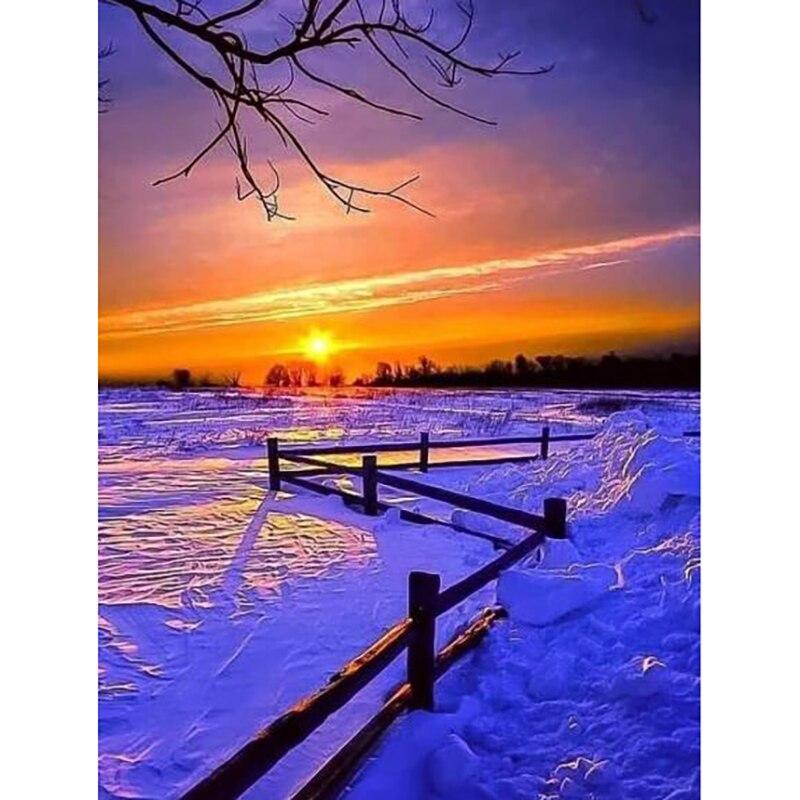 Новый 5D DIY алмазная живопись закат дерево Алмазная вышивка пейзаж вышивка крестом полная круглая дрель ремесла домашний декор подарок