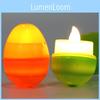 Восхитительные пластиковые пасхальные яйца Красивые светящиеся яйца для праздничных украшений Набор из 12