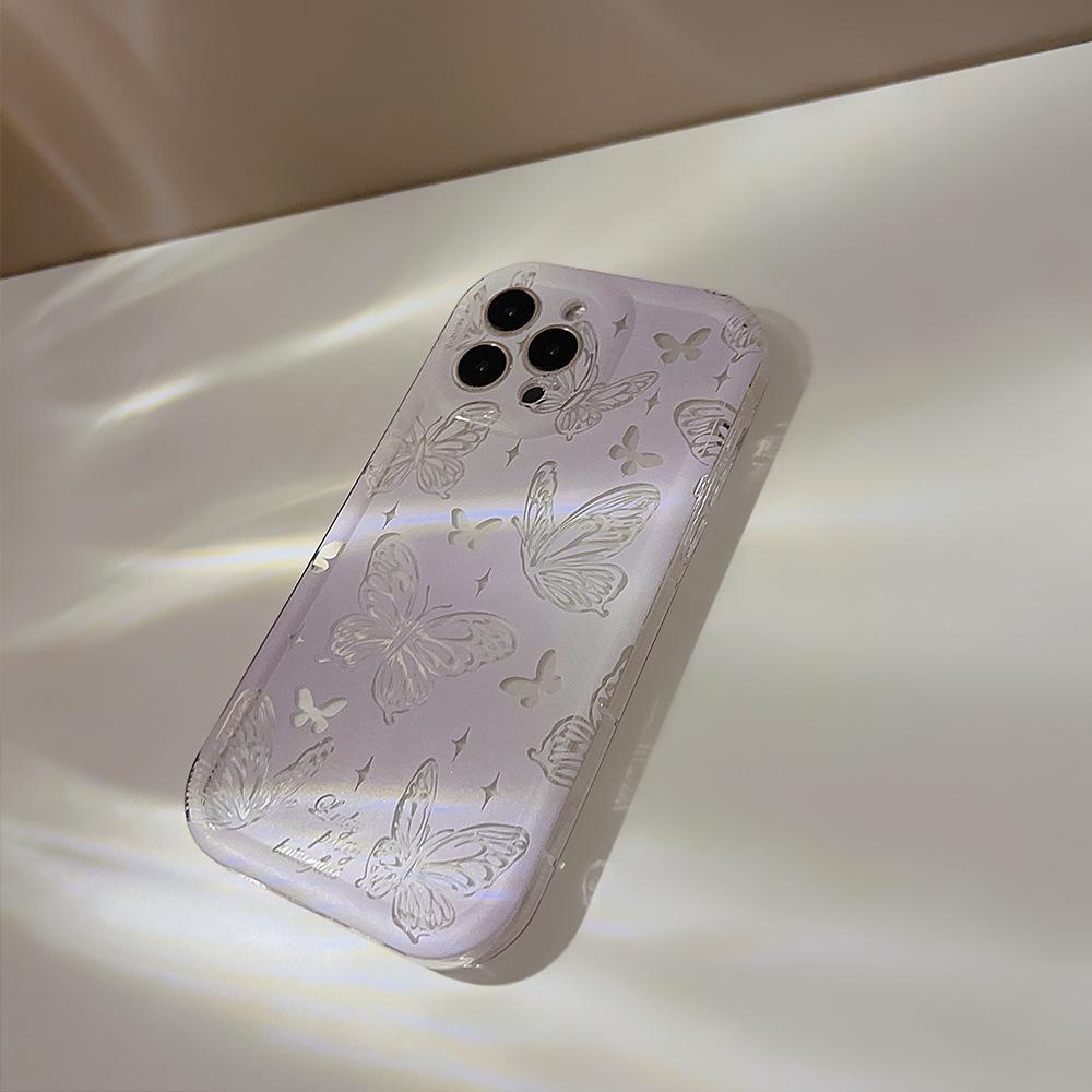 Ins 2023 противоударный чехол для телефона с бабочкой для Iphone 14 Plus Pro Max 13 12 11 Promax, мягкий силиконовый чехол с мультяшным рисунком, капа