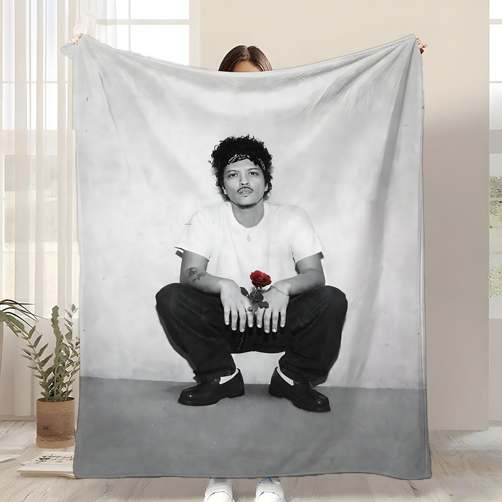 Певец Бруно Марс Альбом The Romantic Throw Детское Фланелевое Плед Мягкое Теплое Антистатическое Стирка Все Сезоны