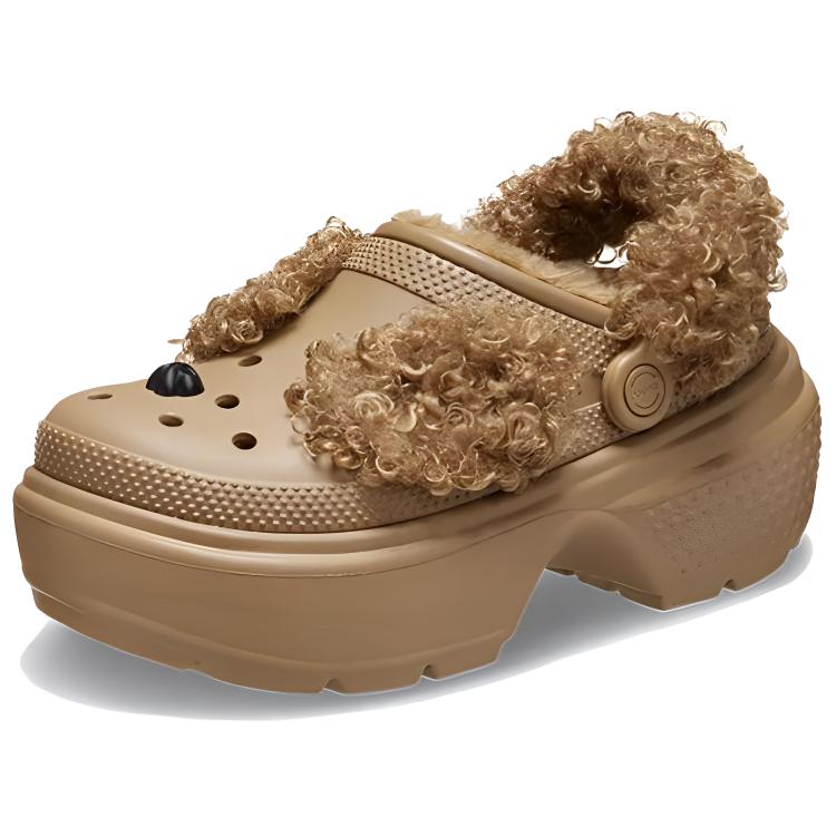 Crocs Простые Универсальные Клоги Женская Обувь Коричневый 210690-2EY