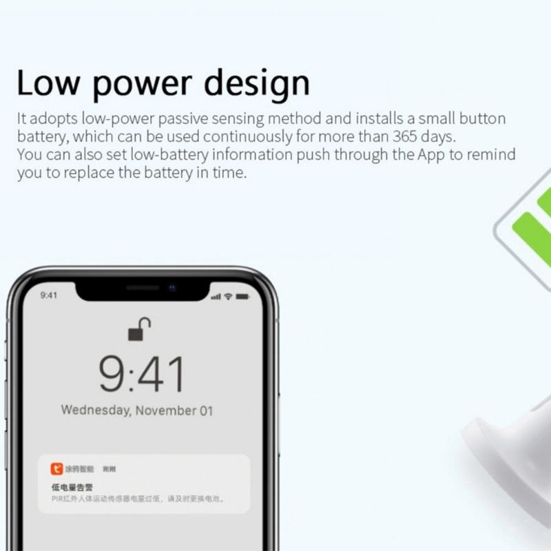 Intelligent WiFi Integrated PIR Motion Detection Sensors For Remote Surveillances Office Home Use Garage Store Security