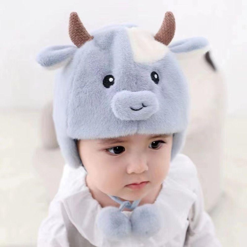 Plush Winter Baby Hat Ear Protection Toddler Bonnets Fashion Infant Beanie Cap Baby