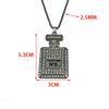 Fashion Personality Long Sweater Chain Hip Hop Bouncy Diamond Perfume Bottle, Pendant Necklace Female