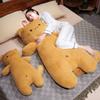 Kawaii Design Cat Plush Pillow Orange Stuffed Animal Doll Kawaii Long Pillow Doll  Sleeping Pillow