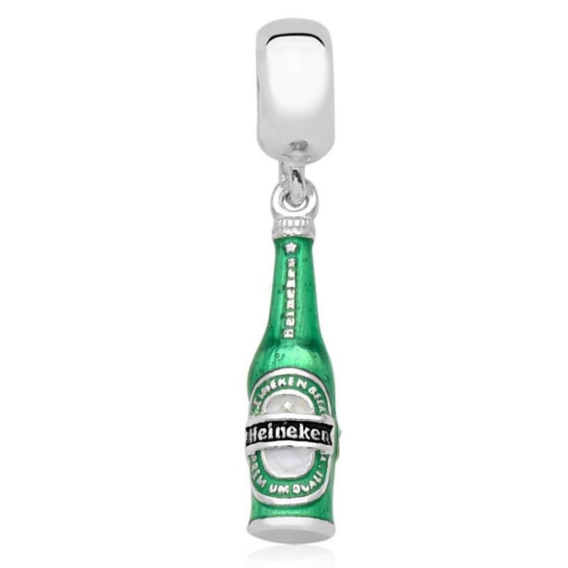 New 925 Silver Charm Fit Bracelet Accessories Women Jewelry Summer Limit Series Ice Cream Beer Red Wine