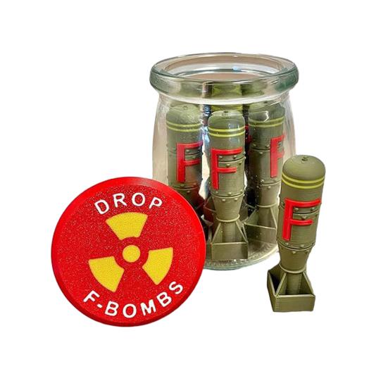 F-Bombs Jar Resin Craft F Управляемые ракеты Настольная фигурка Статуя Скульптура Забавное украшение для домашнего офиса Стол для мужчин Подарок на день рождения