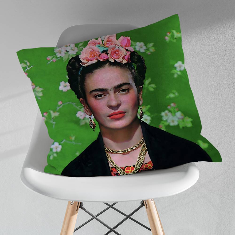 FFridas KKahlo Artiste Pillowcase for Sofa Room Office Decor Printing Merchandise AllMatch Cushion Cover