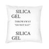 Silica Gel Packet Pillow Case xcm Decor Home Cute Do Not Eat Packet Cushions for Sofa Square Pillowcase