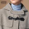Teenie Weenie Women's Lamb Wool Toggle Button Coat
