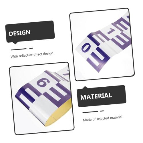 LEDMOMO 2-Piece Water Level Gauge, Self-Adhesive, Water Level Measuring Tool for Pools and Ponds, Reflective Scale Design, Convenient Water Level Mark