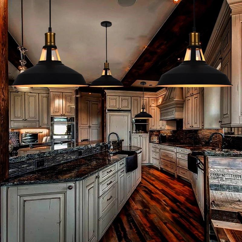 Винтажный подвесной светильник Лофт Ретро Люстра Подвесной светильник E27 Основание Промышленный подвесной светильник Освещение для гостиной