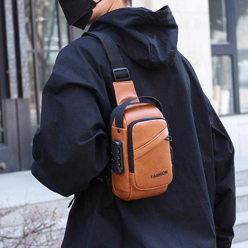 Мужская нагрудная сумка, сумка через плечо, новый повседневный рюкзак на одно плечо большой вместимости, модный, многофункциональный и трендовый спортивный