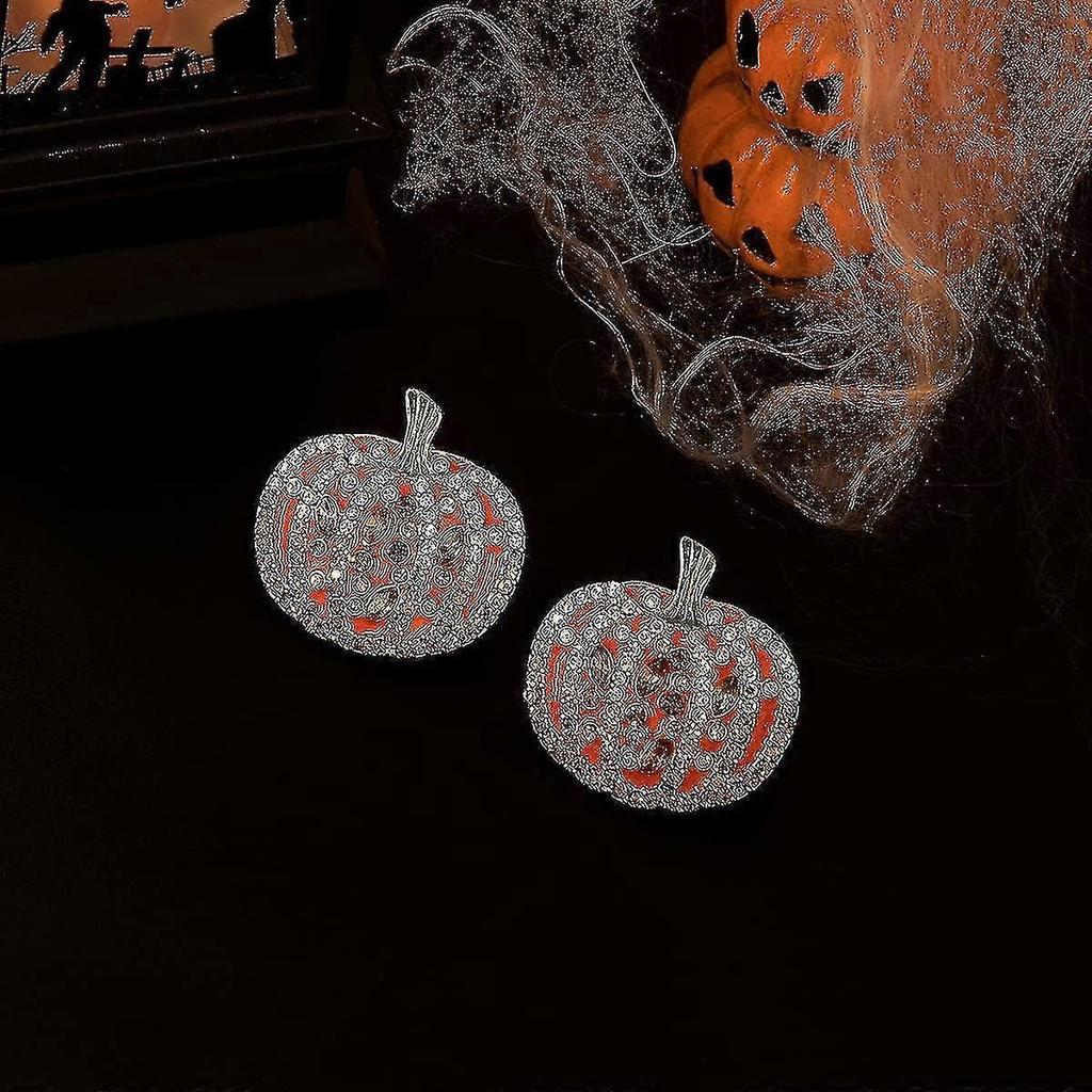 Halloween Earrings For Women Cute Spider Pumpkin Skull Witches Vintage Dangle Drop Earrings Colorful