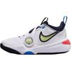 Team Hustle D11 GS White Photo Blue Light Lemon Twist Kids Sneakers Bright-Crimson DV8996-105
