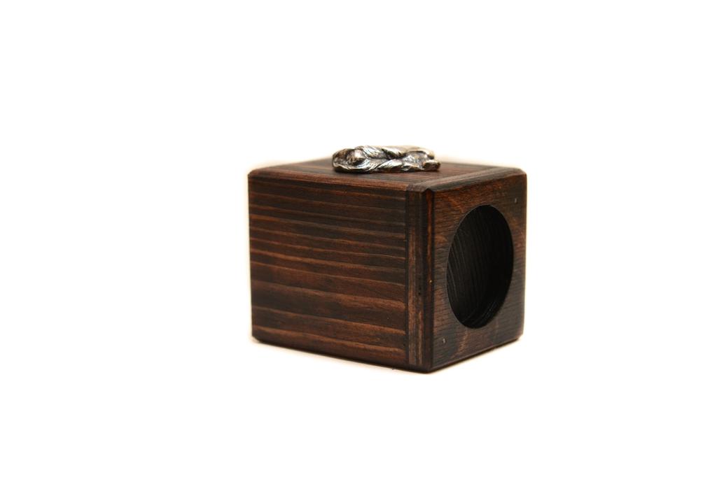 Schnauzer IV – Wooden candle holder with a dog, a unique souvenir after losing a dog | Art-Dog