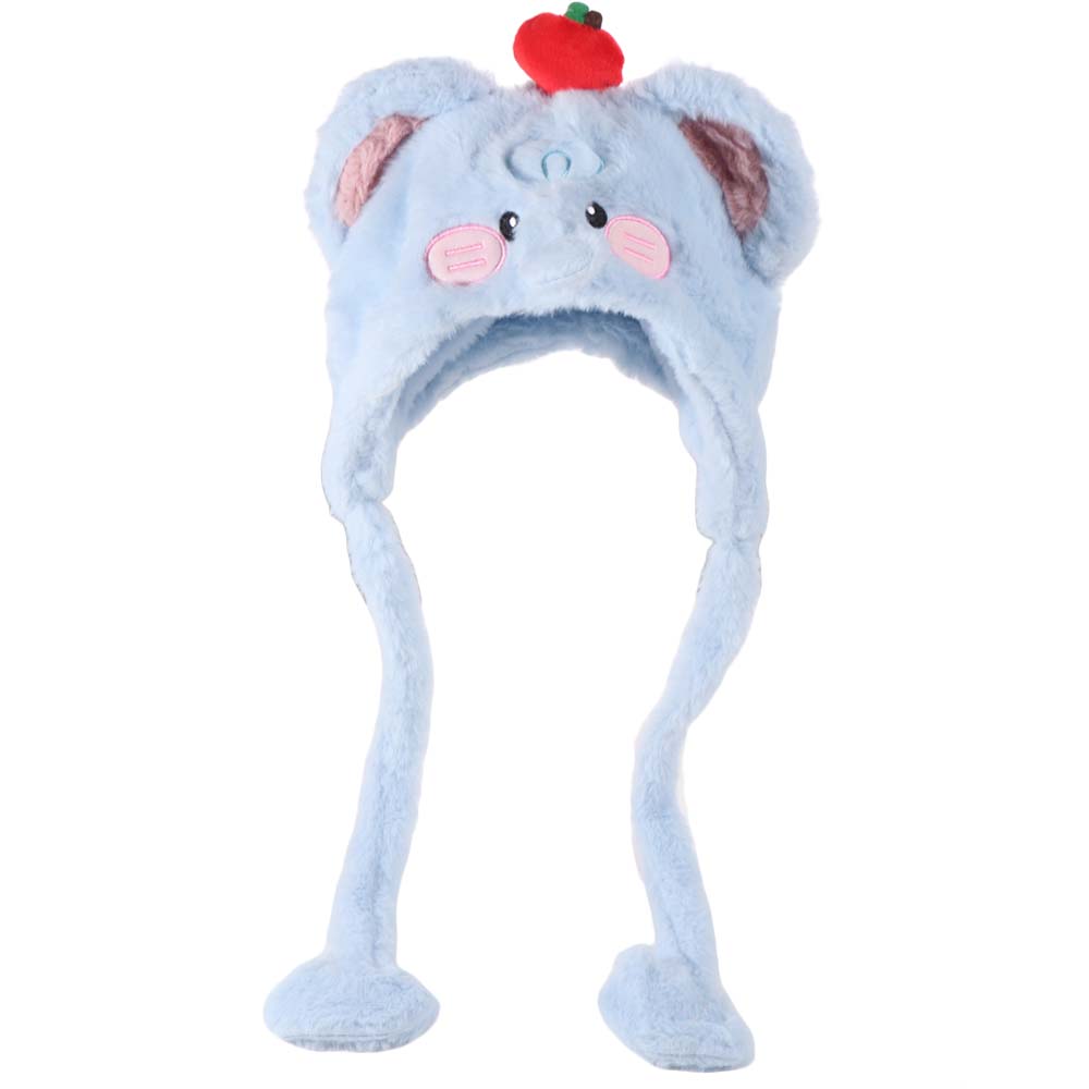 Korean Style Ear Protection Hat Cute Fluffy Beanie Hat Fashion Elephant Warm Hat  Outdoor