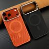 Роскошный 3D-сотовый охлаждающий магнитный чехол для телефона Magsafe для 17 16 15 14 13 12 17 Pro Max Рамка для объектива из алюминиевого сплава