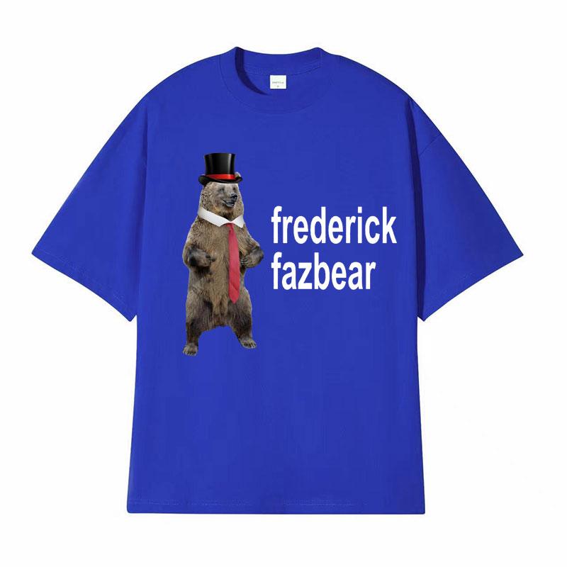 Фредди Фазбер Медведь Фредди Fnaf Футболки Мужские Женские Смешные Мем Графический Принт Футболка Мужская Винтажные Готические Юмористические Топы Футболка