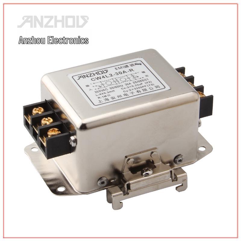 CW4EL2-30A-R EMI Bipolar Power Filter with Terminal Block Rail-Mount (CW4EL2-30A-SR).