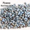 Бусины Picasso 4x6 мм овальные рисовые для самодельных украшений