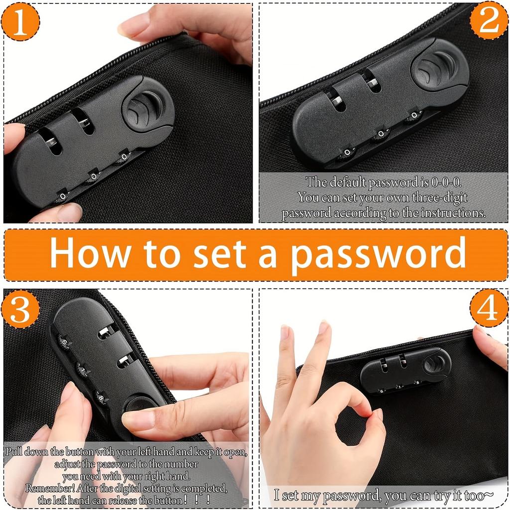 Portable Polyester Medicine Storage Bag Organizer, Empty Medicine Bottle Bag for Home, Office, School, Outdoor Travel - Durable and Compact