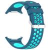 For Samsung Galaxy Watch Ultra 47mm Silicone Sport Strap Breathable Dual Color Watch Strap