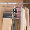 5 Layers Clothes Hangers Trousers Hangers Holders Multi-functional Closet Storage Organizers Pants Towel Scarfs Racks Storage Organization