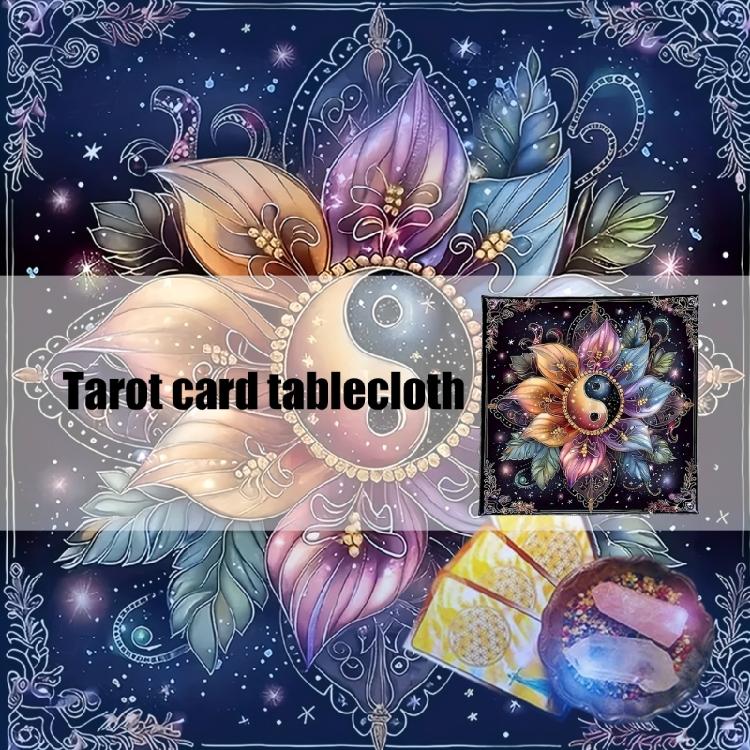 Flower Disk Pattern Astrology Tablecloth Tarots Divinations Tablecloth Altars Cloth Divinations Board Game Accessory