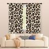 2 pcs, filtering curtains (excluding rods, non-movable, without batteries) Leopard for use in bedrooms and living rooms