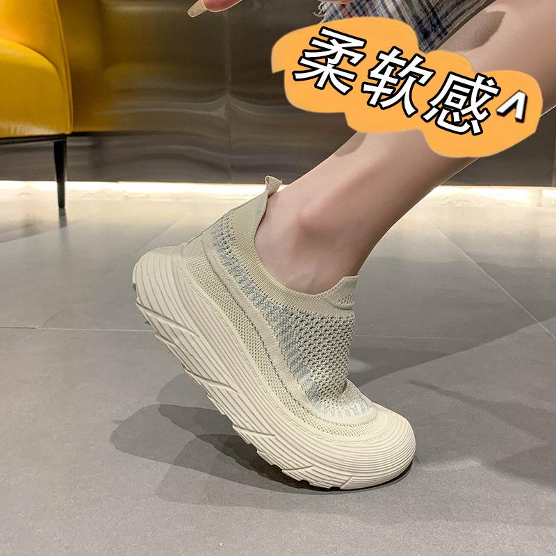 Flying Woven Shoes Women's New Summer Women's Shoes Mesh Coconut Shoes Running Breathable