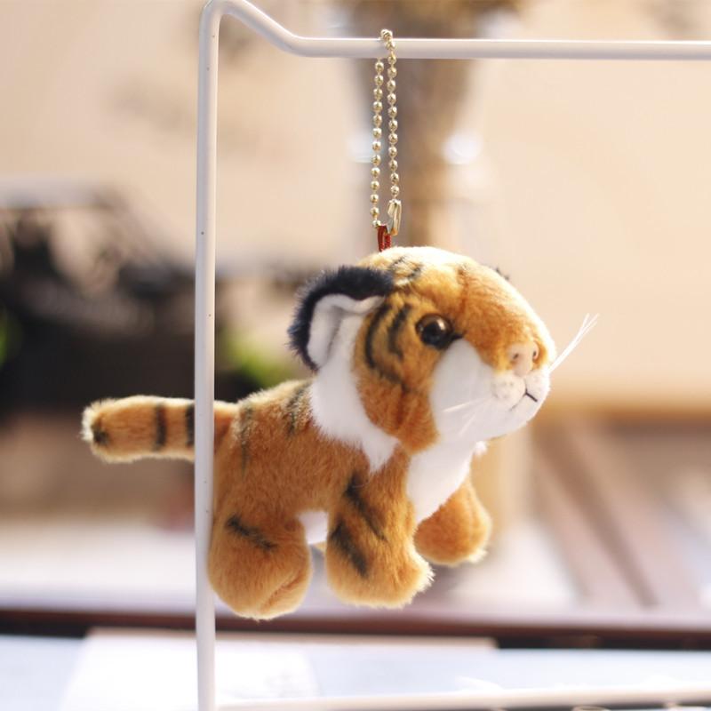 Simulated Little Tiger Doll Pendant Plush Toy Cute Cute Small Mini Siberian Tiger Doll Rag Doll