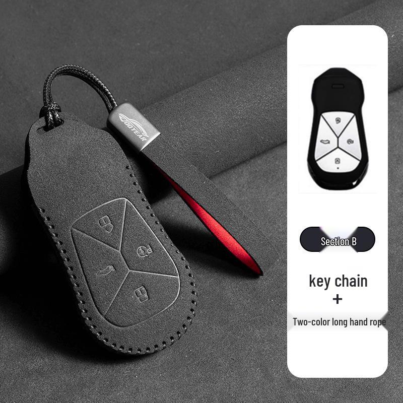Premium Leather Key Case for Xiaopeng Models: P7, G6, New P7i, P5, G3, G3i, G9