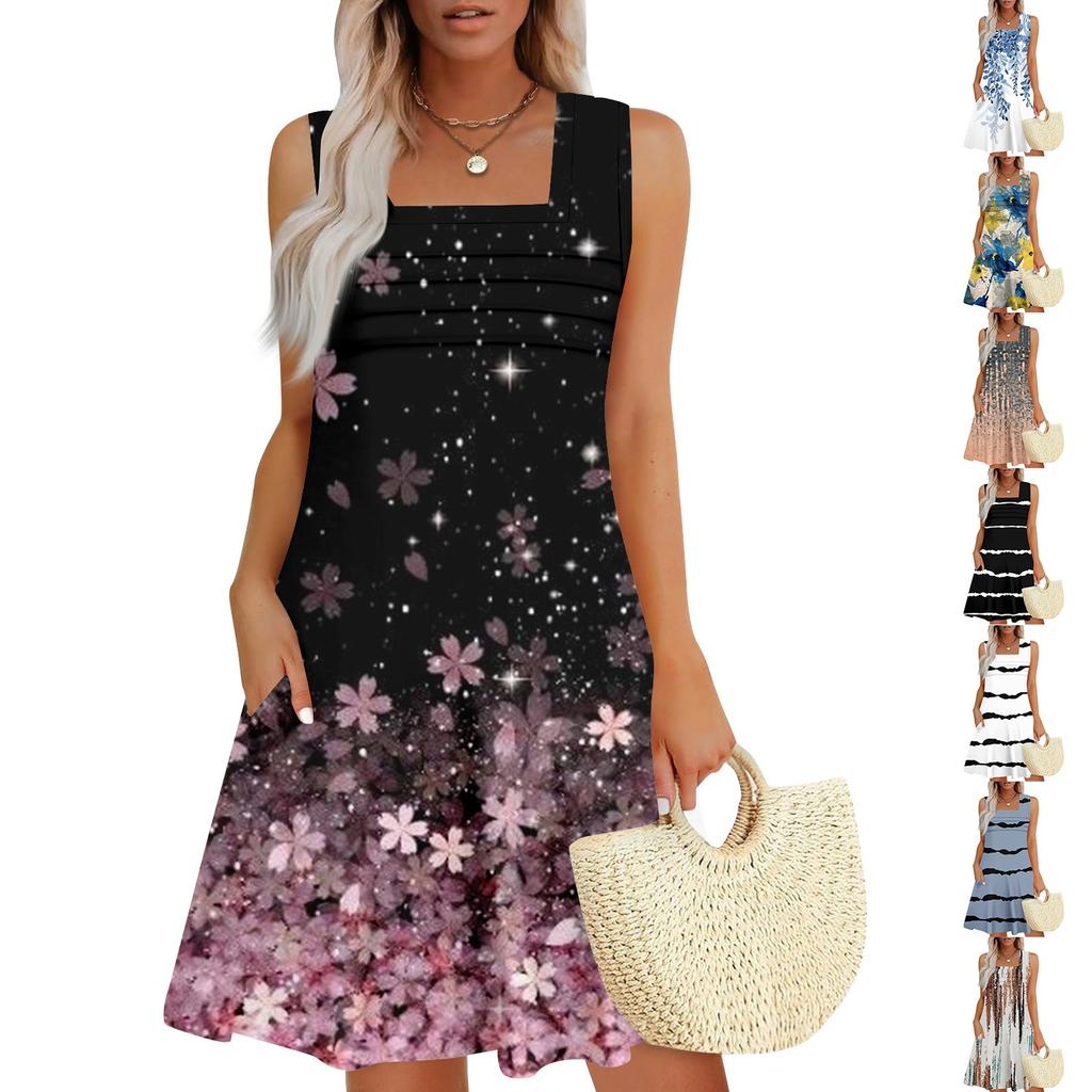 Женские летние повседневные лепестковые узкие полосатые плиссированные однотонные платья