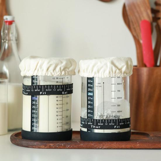 Стартовый набор Yousheng Sourdough с тканевым чехлом, большой емкости, без бисфенола А, многоразовые принадлежности для выпечки хлеба на закваске