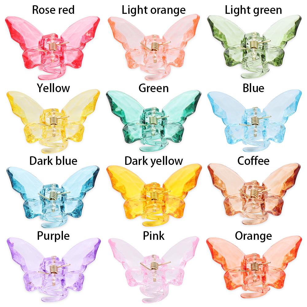 Головные уборы Прозрачный Кристалл Инструменты для укладки Акриловые Заколки для волос Бабочка Зажим для волос Крабы Заколки