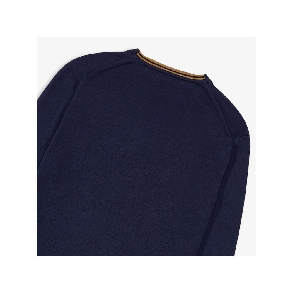 Fred Perry [genuine] Fred Perry [baseline] Classic Crewneck Merino Wool Blend Knit  795  Afpm2439601 795 qzgAfpm2439601 795